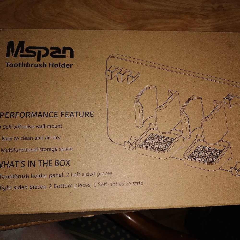 Mspan Toothbrush And Razor Holder